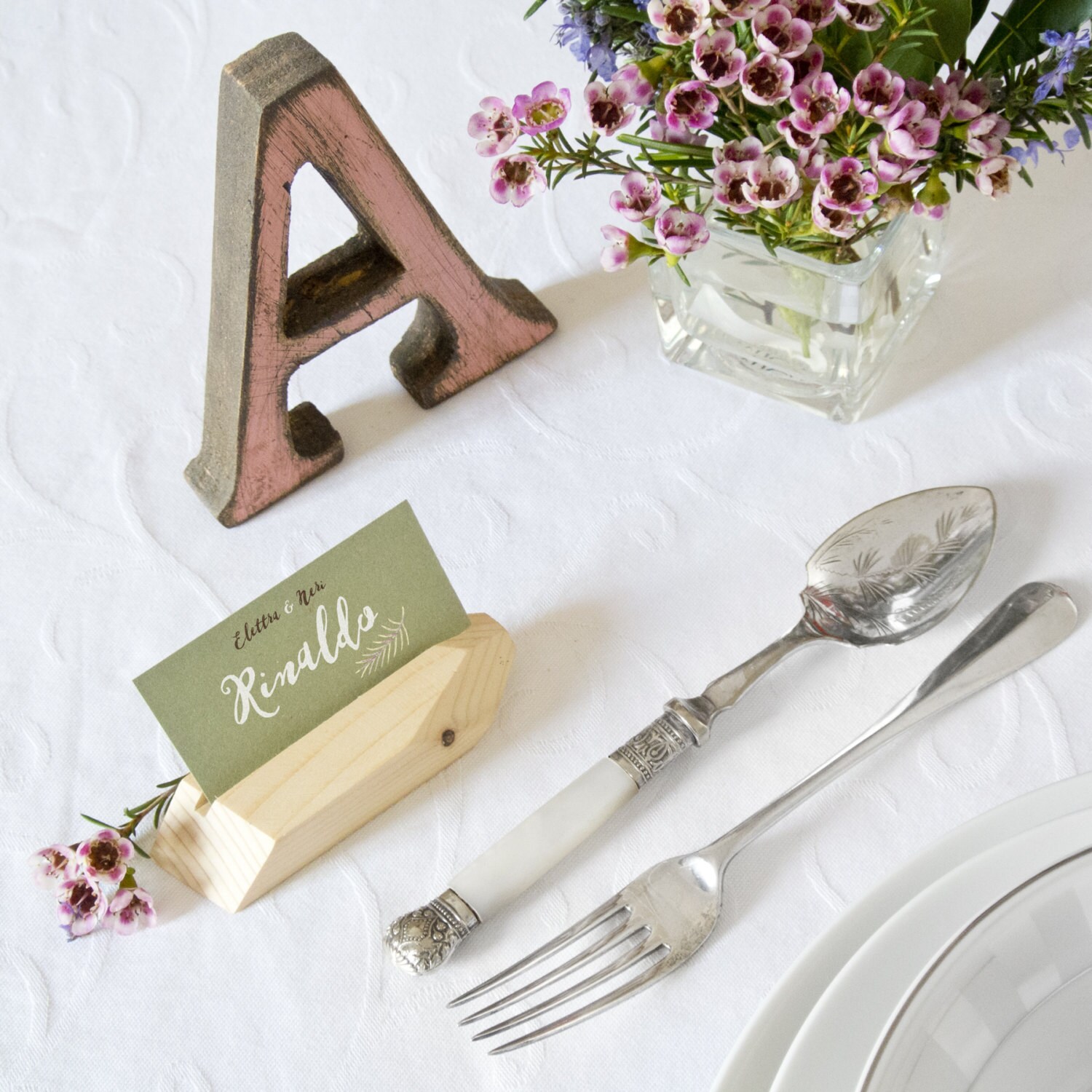 Wooden placeholder for weddings and parties cut and decorated Etsy