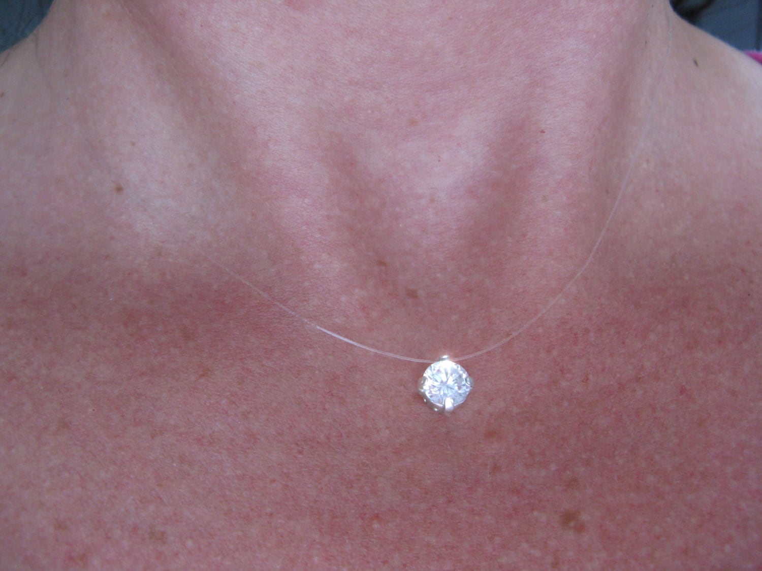 ojo Día del Maestro Horizontal Collar de hilo de cristal Swarovski invisible de nailon - Etsy México ojo Día del Maestro Horizontal Collar de hilo de cristal Swarovski invisible de nailon - Etsy México