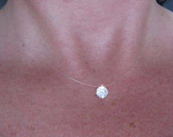 Collier nylon Zirconium en argent 925 ou plaqué or