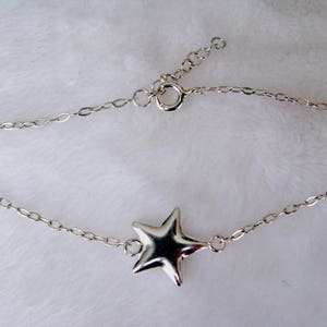 Bracelet with star in 925 silver image 1