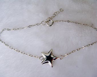 Pulsera con estrella en plata 925.