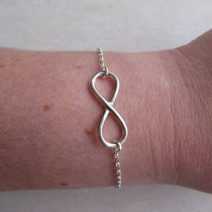 Infinity Bracelet in Solid Silver 925/000 - Etsy