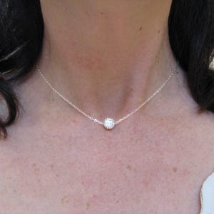 Necklace adorned with a PureCrystal crystal ball 925 silver or gold plated