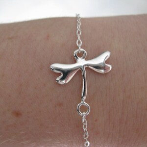 Dragonfly bracelet in 925 silver image 2