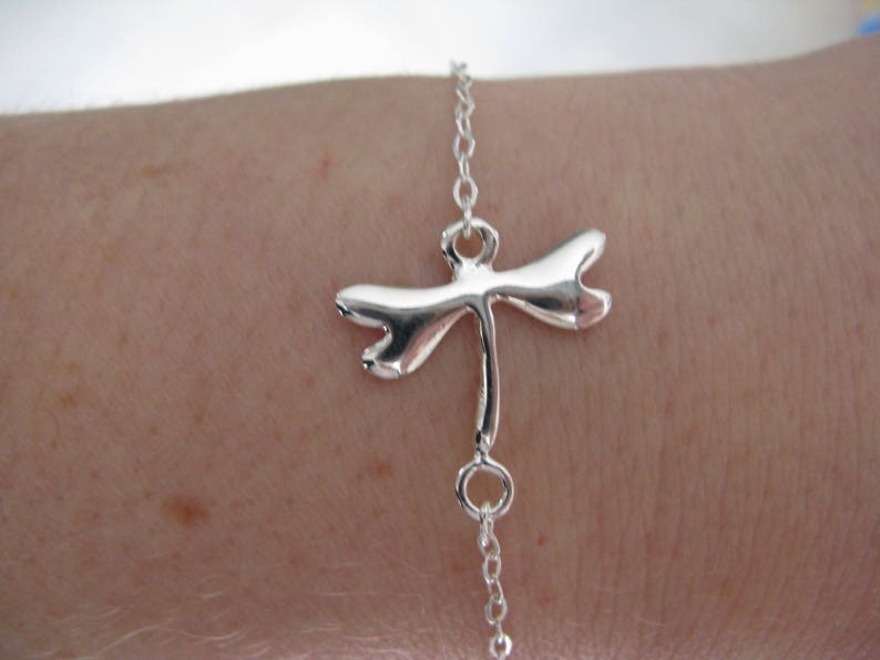 Dragonfly bracelet in 925 silver image 2