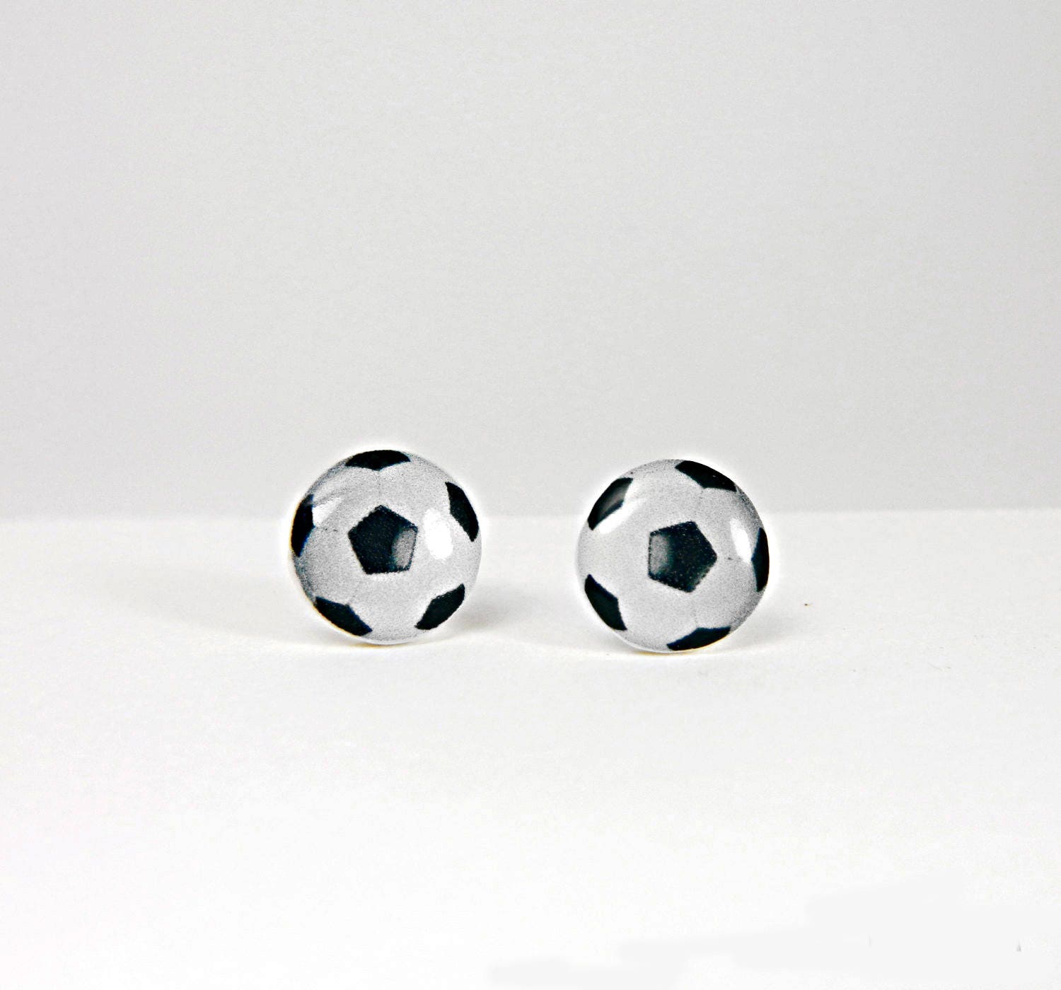 Soccer Ball Stud Earrings Sport Soccer Ball post earrings Etsy