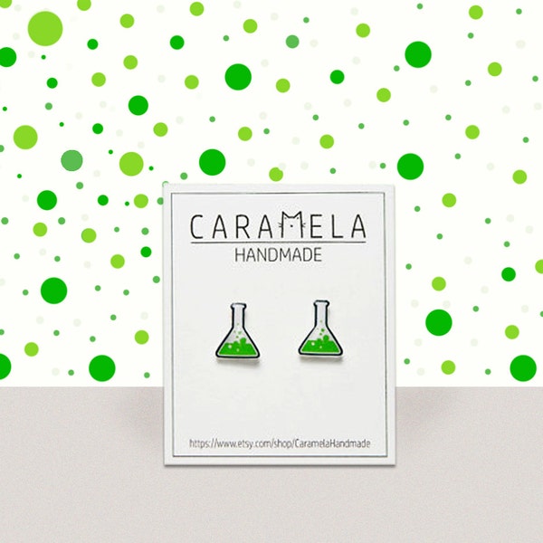Science Tubes stud oorbellen Geek Nerd Science Chemistry oorbellen Wetenschap sieraden Cadeau voor haar