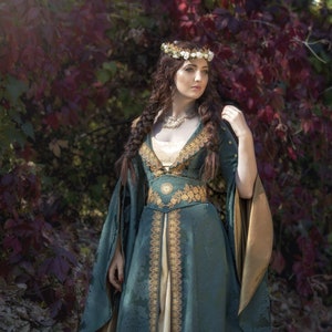 Fairy elven dress, Fantasy costume, Fantasy wedding dress, Elven gown, Renaissance Fair gown