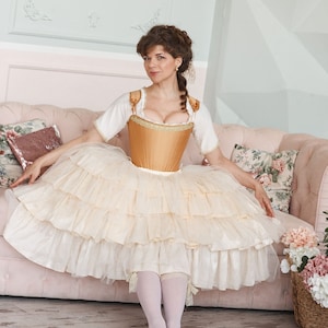 Luxury Rococo pannier, 18th century outfit, Marie Antoinette underwear, Baroque hoop-skirt