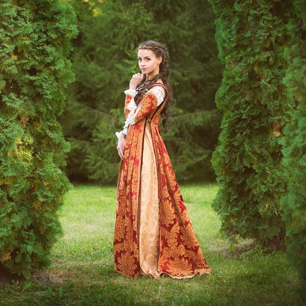 Italian Renaissance costume, Juliet dress, 16th century clothing, Renaissance faire dress, Made to order