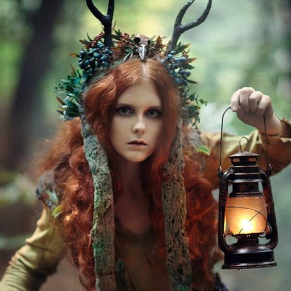 woodland fairy headpiece