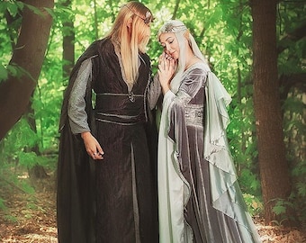 Elven tunic, Elven wedding costume for men, Fantasy costume for men, LARP outfit, inspired by Thranduil