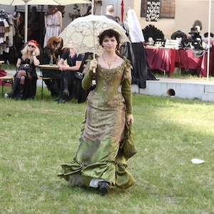 Green victorian gown