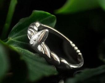 Sterling Silver Anime ring, cosplay jewelry, gift for her