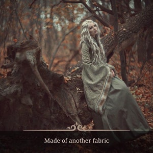 Medieval Fantasy Dress, Winterfell wedding, Winter wedding dress. Ren faire dress, Made to order with another fabric.