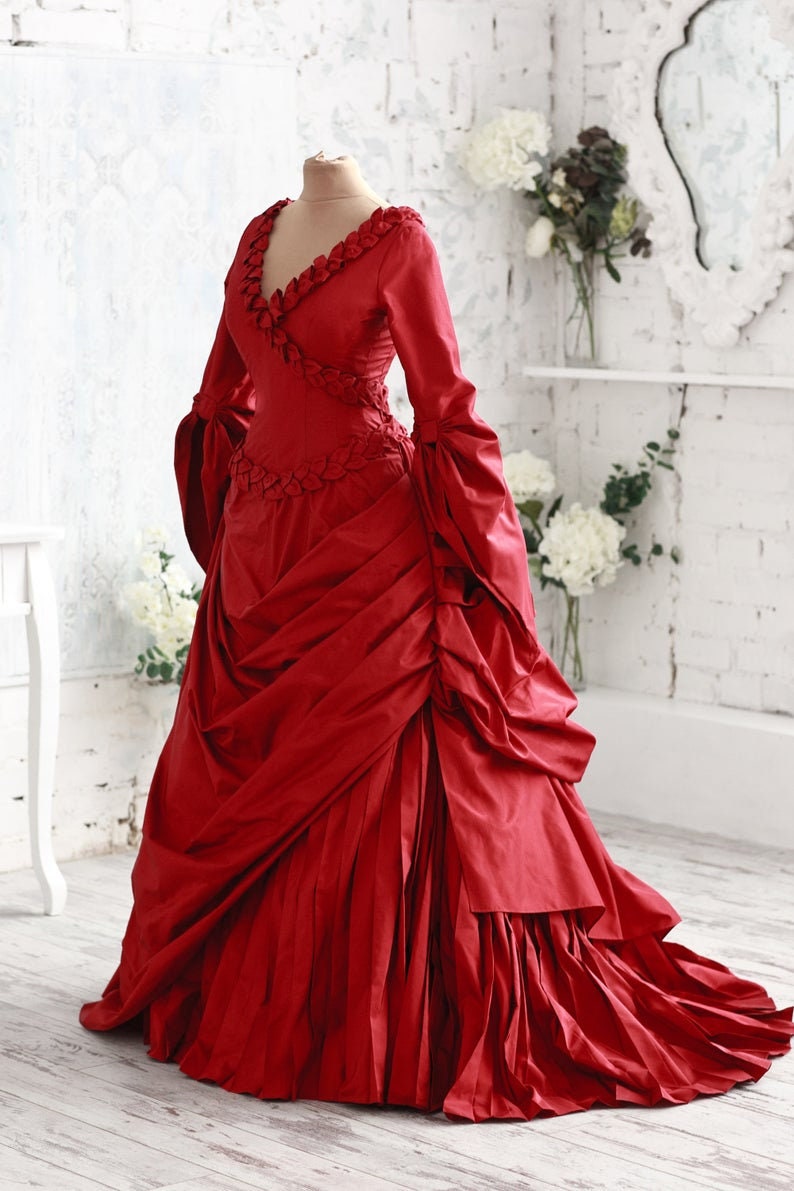 ballroom dress red Red Ballroom Dress with Pleated Chiffon and Feathers Standard Dress Smooth Dress B0041