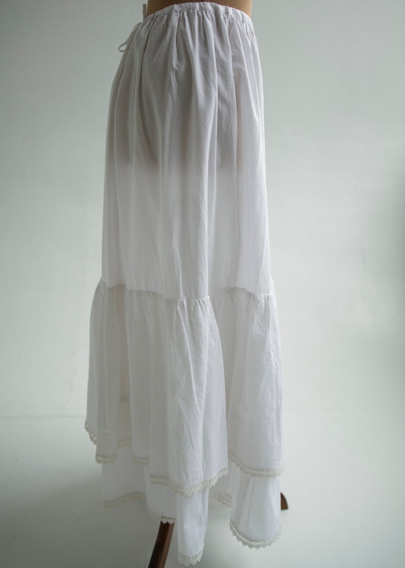 Victorian underskirt, Edwardian petticoat, Regency Biedermeier underwear, Early 1900s garment image 3