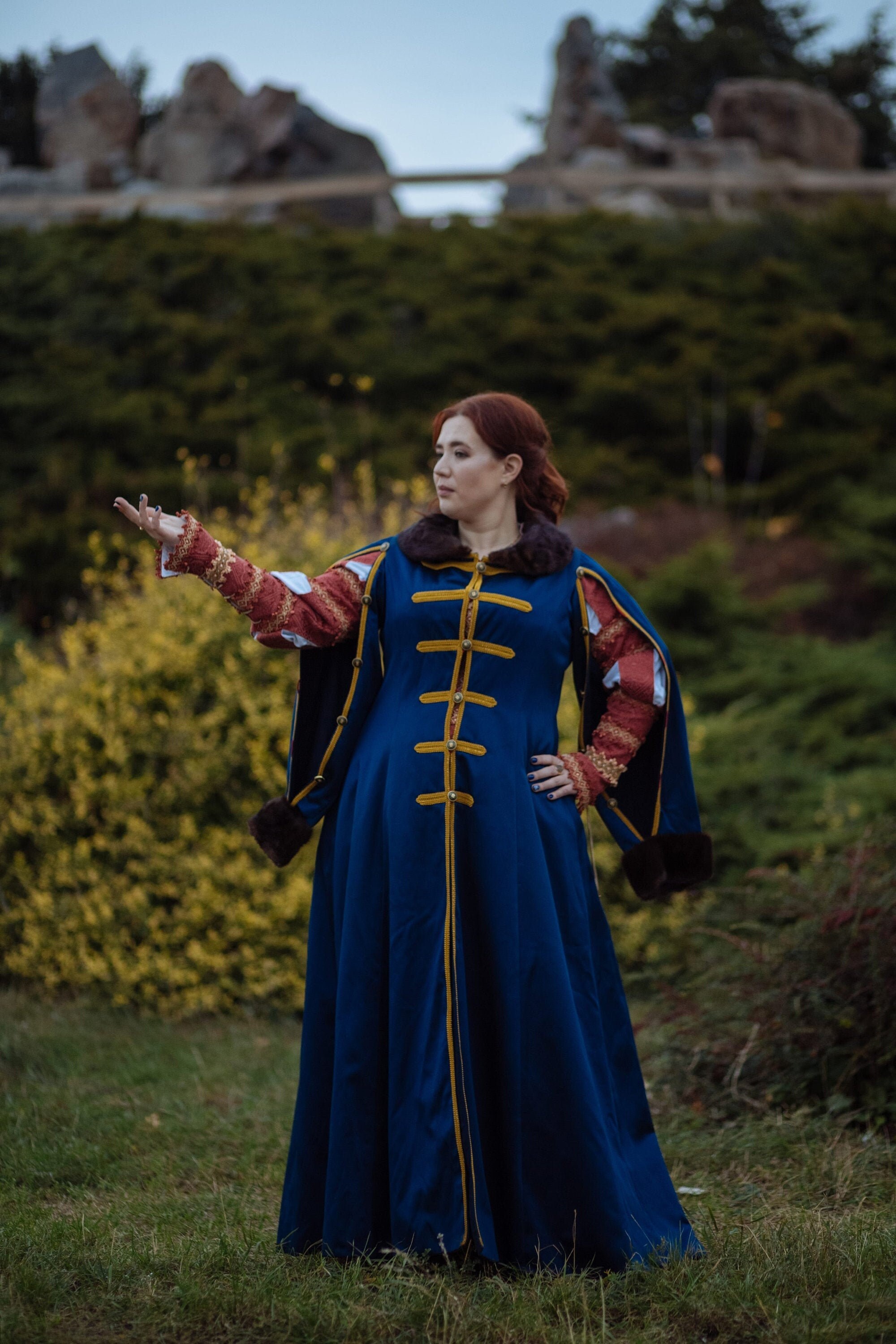 Blue Kontusz Polish Lithuanian Costume History reenactment Etsy