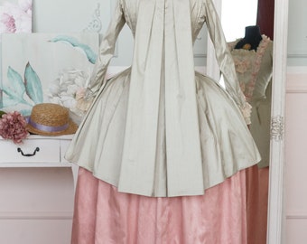 Vestido de María Antonieta, vestido rococó de seda, vestido del