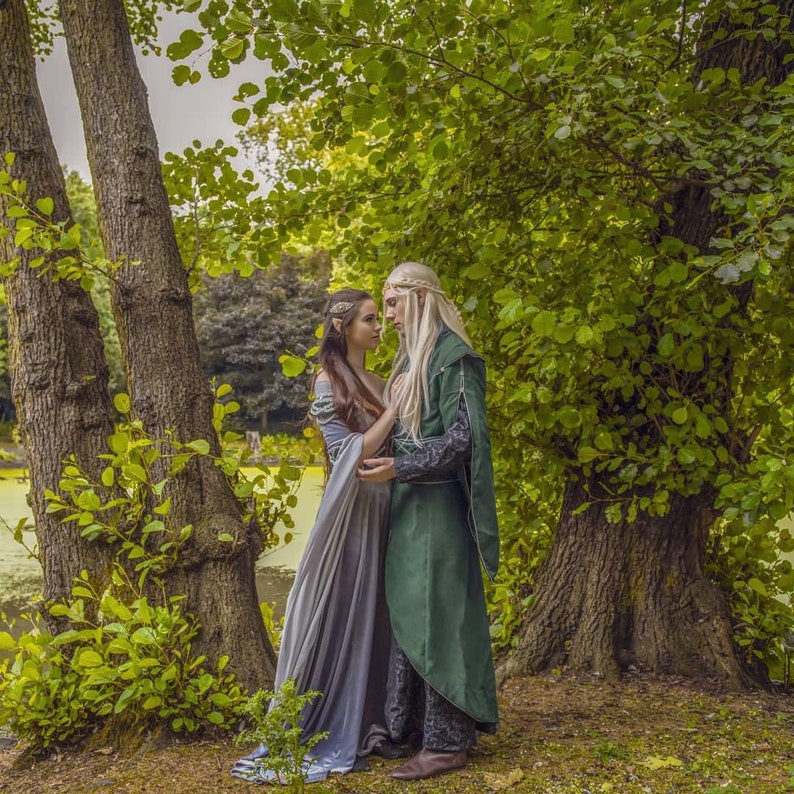 Elven Legolas costume, Elven wedding costume for men, Fantasy LARP costume, Elven tunic image 6