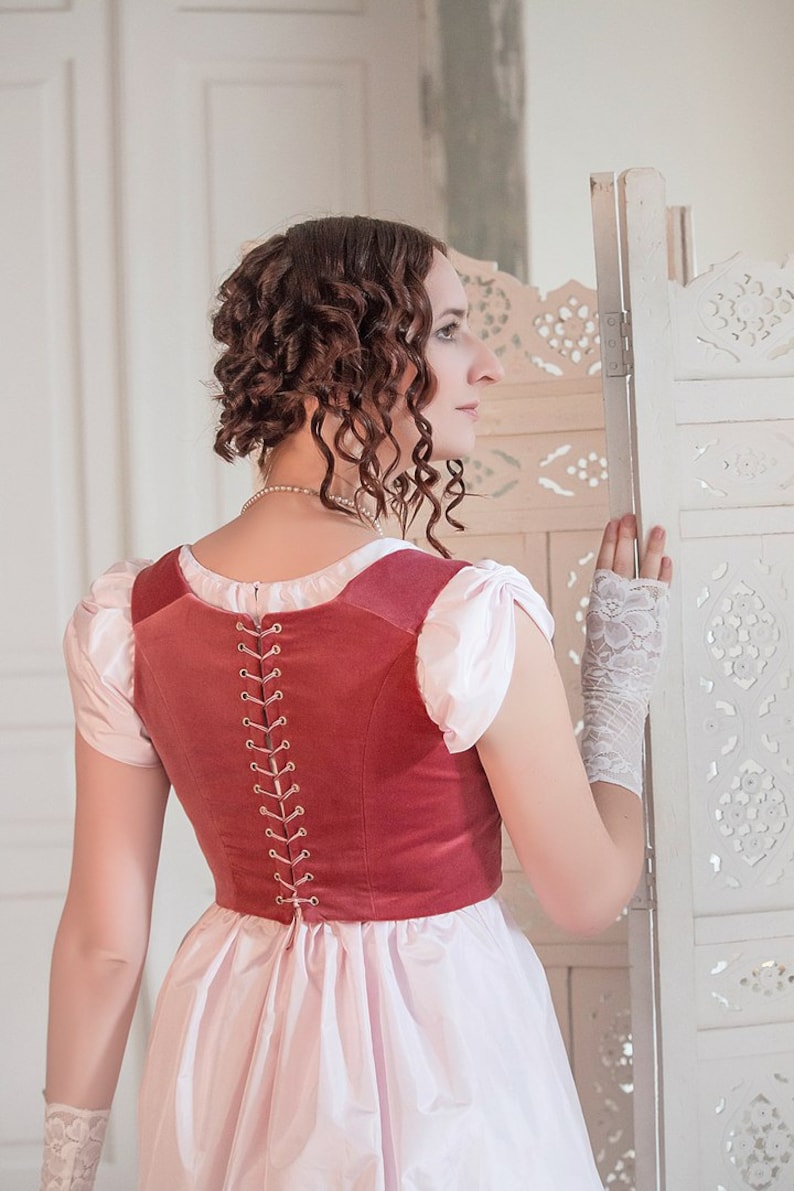 Silk Regency gown Regency dress Pride and Prejudice Jane Etsy