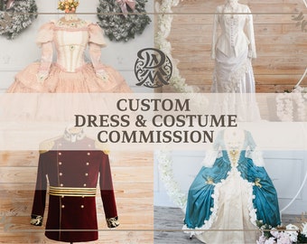 Luxury custom commission dress, Cosplay costume, Custom wedding dress, Unique dress, Fairy Renaissance dress, Elven dress, Victorian dress,