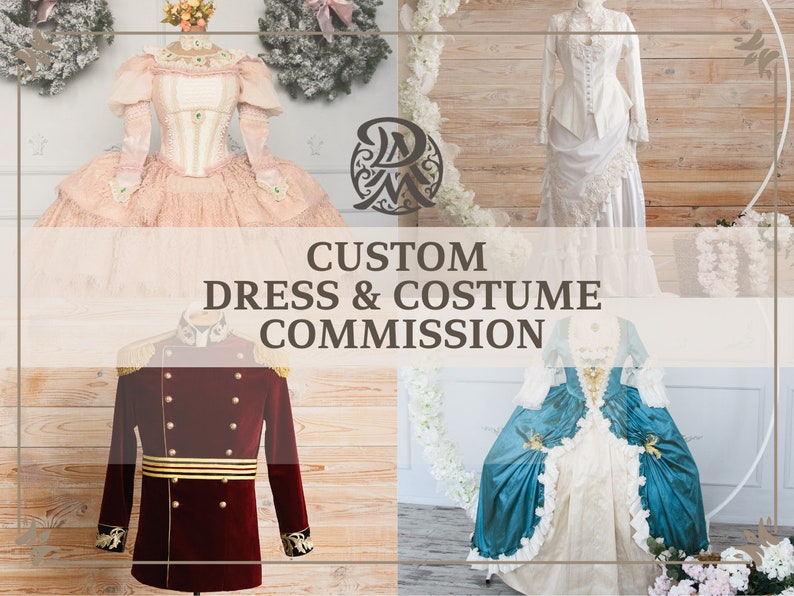 Luxury custom commission dress, Cosplay costume, Custom wedding dress, Unique dress, Bespoke dress, Made to order image 2