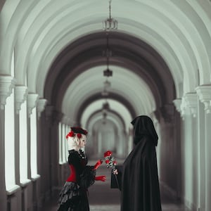 gothic wedding gown