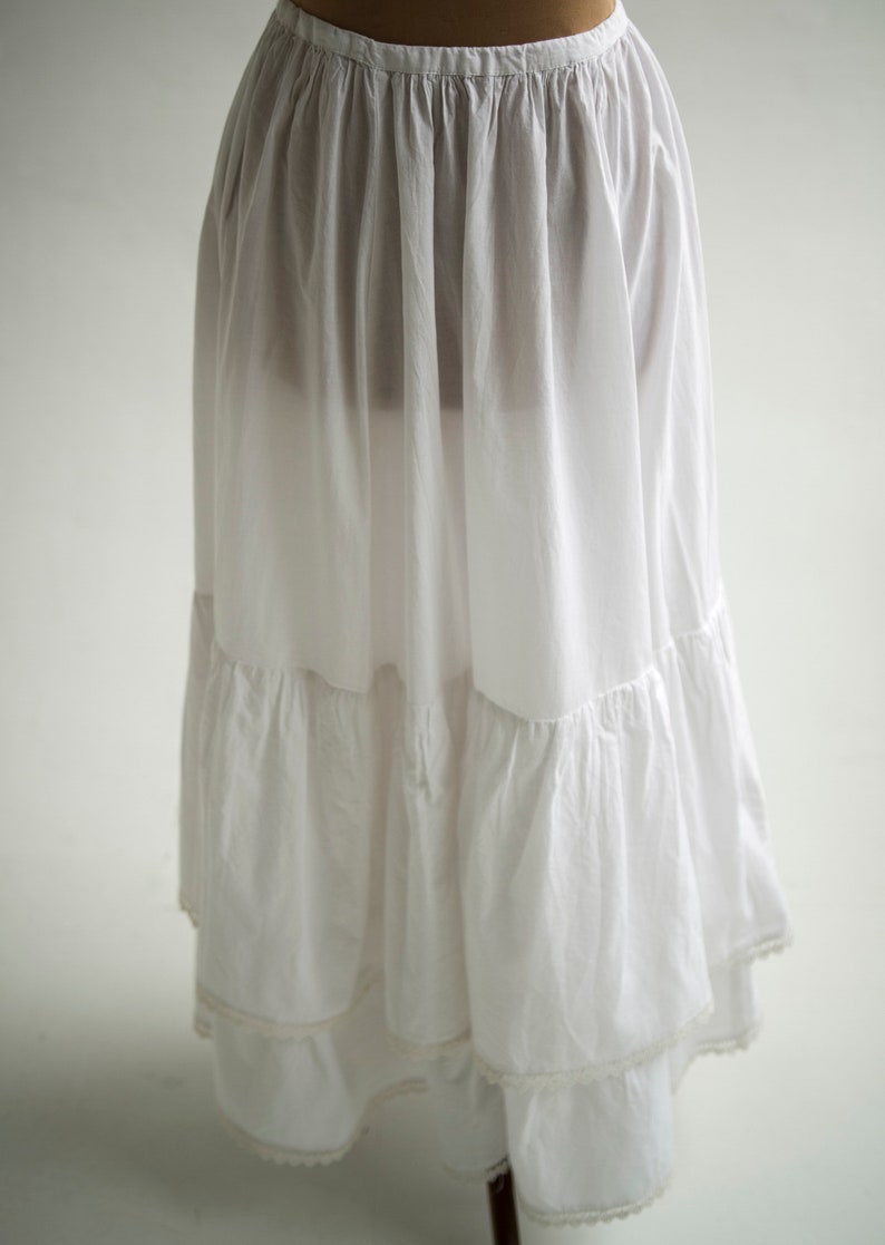 Victorian underskirt, Edwardian petticoat, Regency Biedermeier underwear, Early 1900s garment image 2