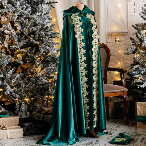 green velvet cape dress Emerald Coast Velvet Cape Dress