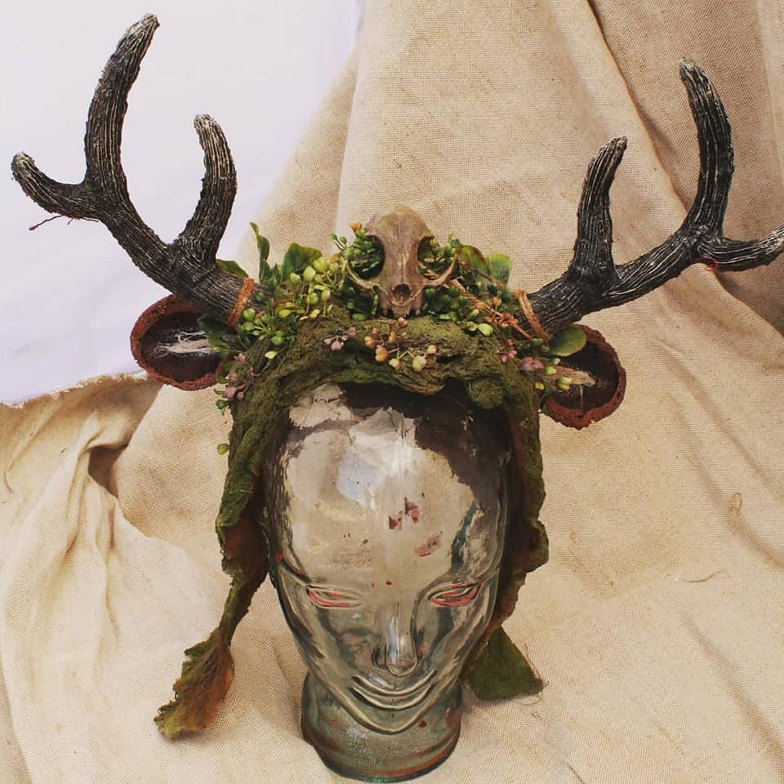 Antler headpiece for deer antlers costume horns headdress Etsy