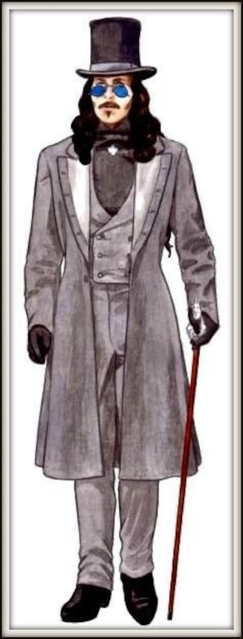 Bram Stoker's Dracula costume for men, Gothic Victorian styled costume, V...