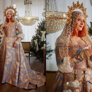 Renaissance Elegance Gown, Renaissance faire costume, Renaissance wedding gown, Italian 16th Century-Inspired Corset Dress, Ren faire dress