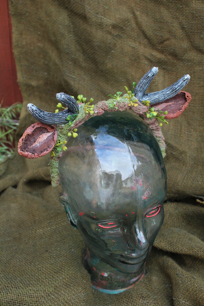 Faun Costume Antler Headpiece for Deer Antlers Costume Horns Etsy