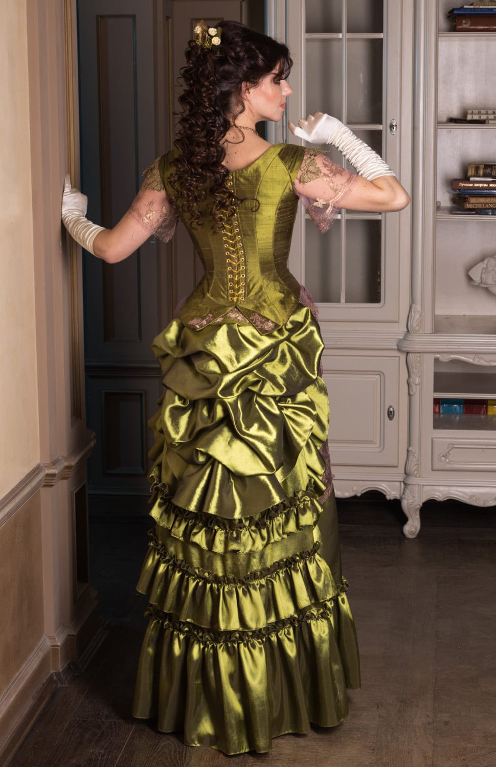 Victorian costume Silk Victorian dress Victorian ballgown Etsy