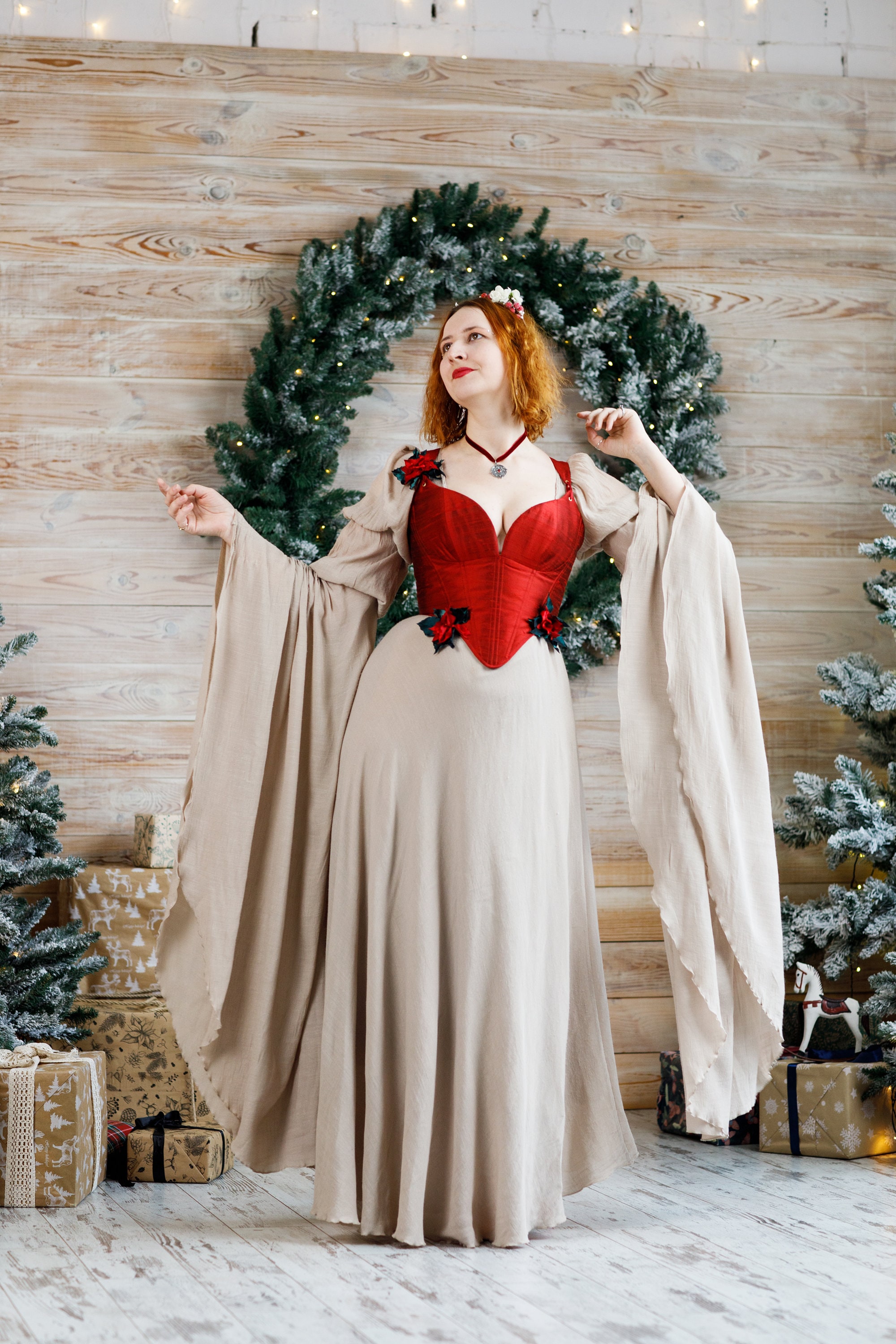 wrap around dress cotton Women's Organic DIY Diva Christmas tree Style:Sketch to Dress Consulting Cannes Buy Lavender Cotton Linen
