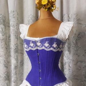 Blue women corset