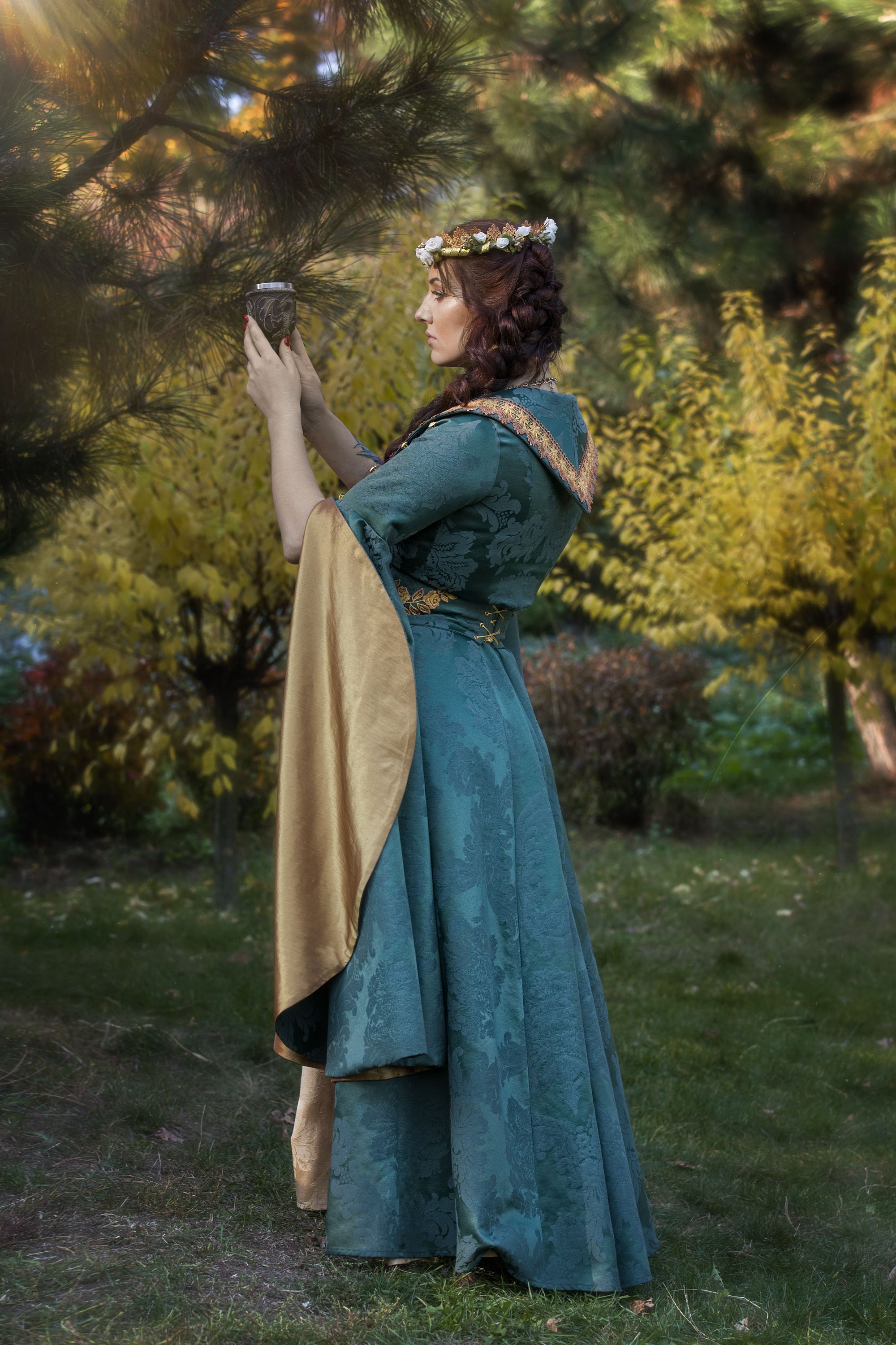 Fairy Elven dress, Fantasy costume, Fantasy wedding dress, Elven gown, Renaissance Fair gown Fairy Elven dress, Fantasy costume, Fantasy wedding dress, Elven gown, Renaissance Fair gown