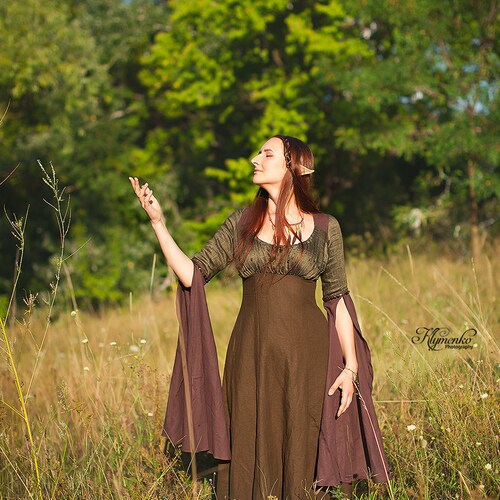 Wood Elven Dress Fairy Wedding Dress 