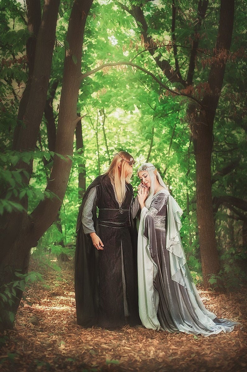 Elven tunic, Elven wedding costume for men, Fantasy costume for men, LARP outfit, inspired by Thranduil image 1