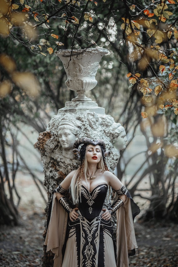 Gothic Fantasy Dress, Ball Masquerade Costume, Alternative Wedding Dress,  Venice Carnival -  Canada