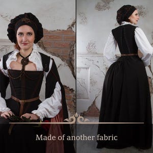 Cocoa brown renaissance dress, Spanish Renaissance gown, Historical dress, Ren faire dress