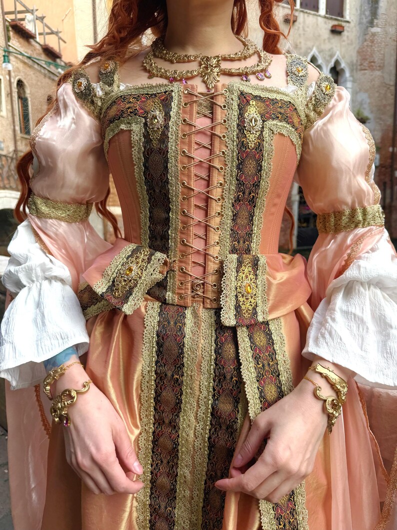 Italian Renaissance-inspired Dress, Renaissance Faire Gown, Renaissance ...