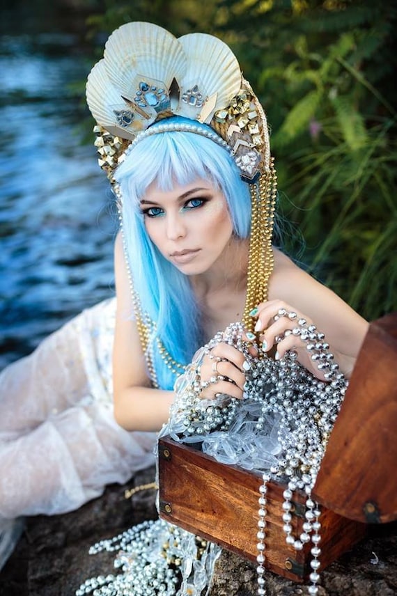 Seashell Crown Mermaid Headpiece Cosplay Festival Headpiece - Etsy Israel