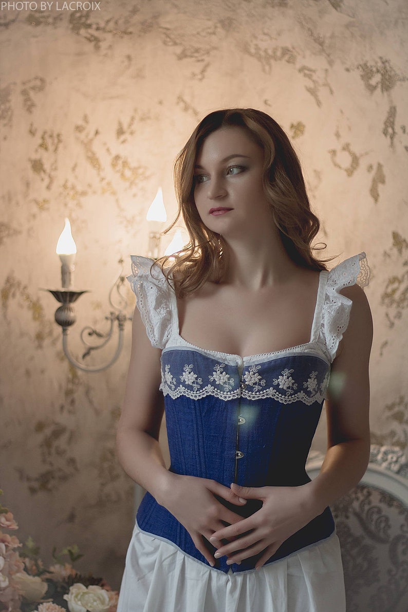 Blue Victorian corset