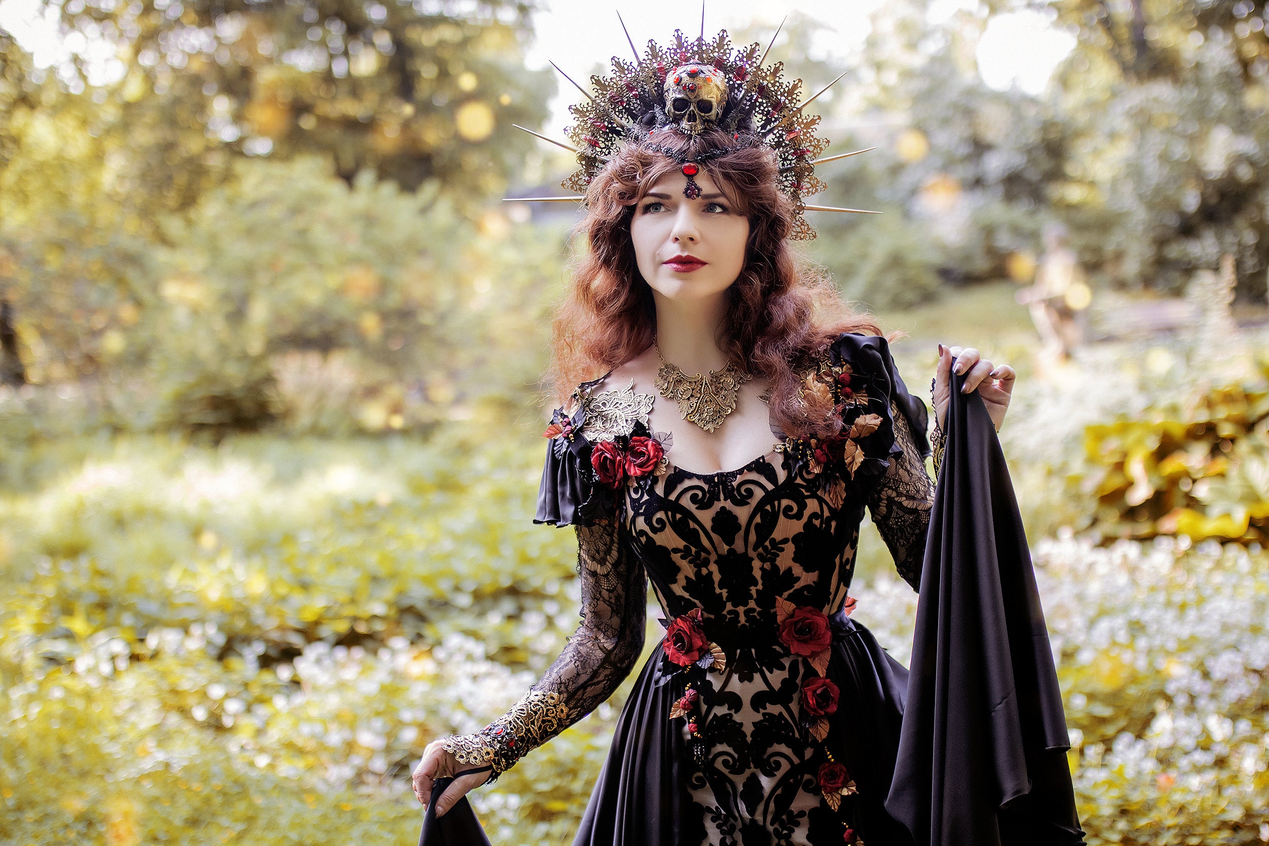 Luxury Gothic Dress, Vampire Gown, Gothic Wedding Dress, Dark Fantasy  Costume, Ball Masquerade Gown -  Canada
