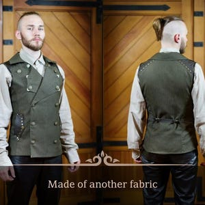 A Double-Breasted Steampunk Vest, Steampunk waistcoat, Victorian style wedding