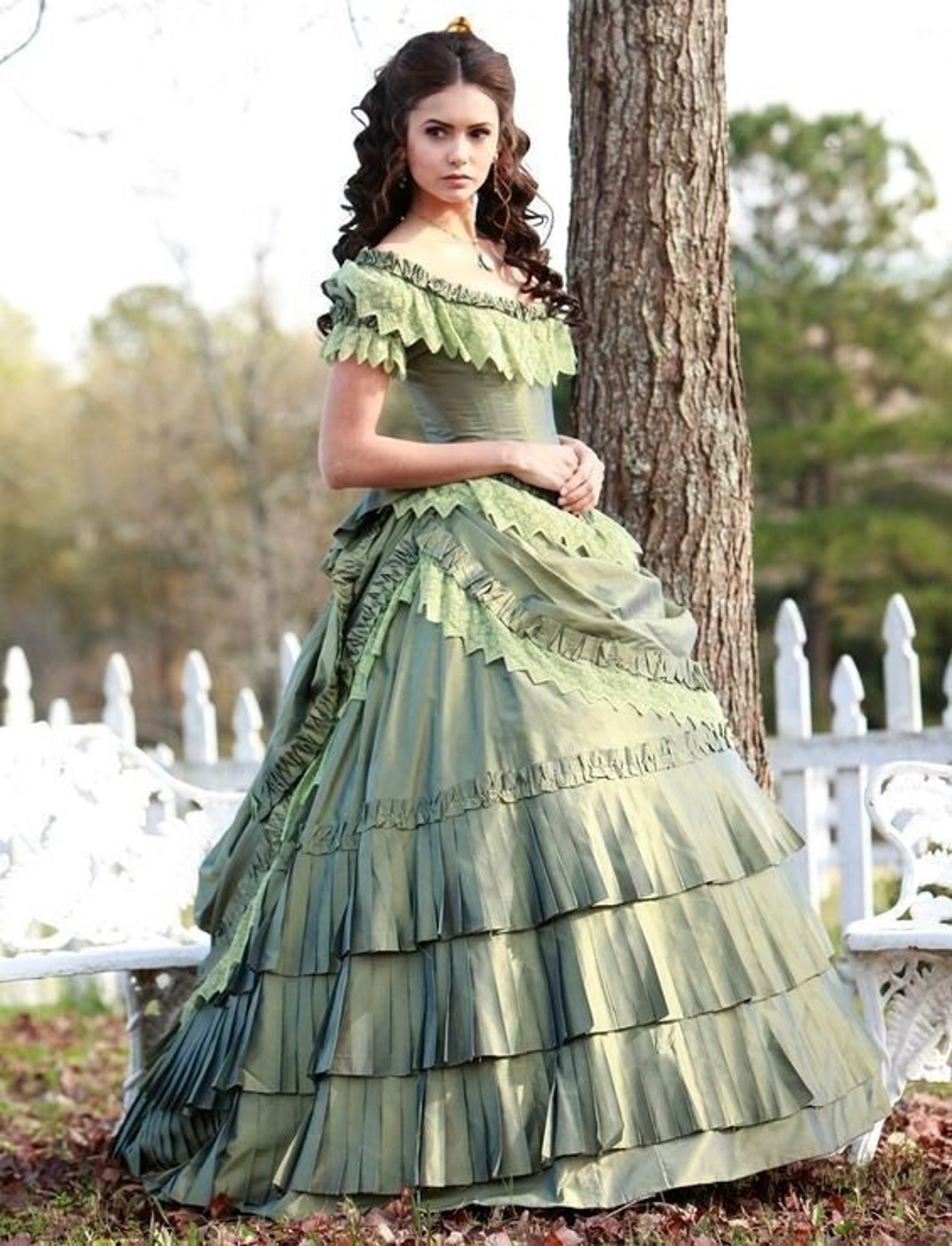 Silk Victorian Ballroom Dress Katherine Pierce's Dress - Etsy