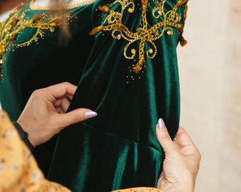 green and white pakistani dress Chiffon Embroidered Sequence main image 1