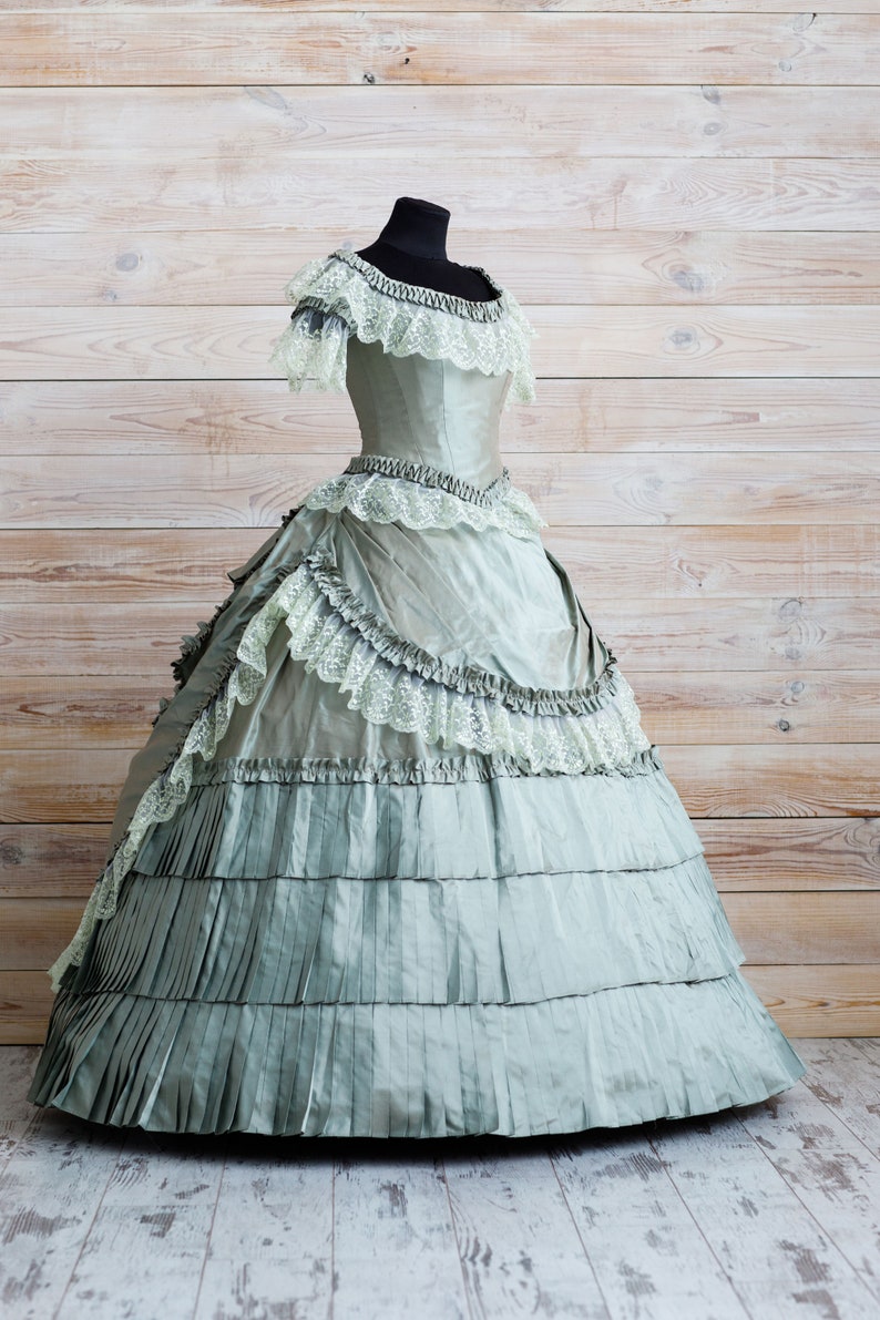 Luxurious victorian gown